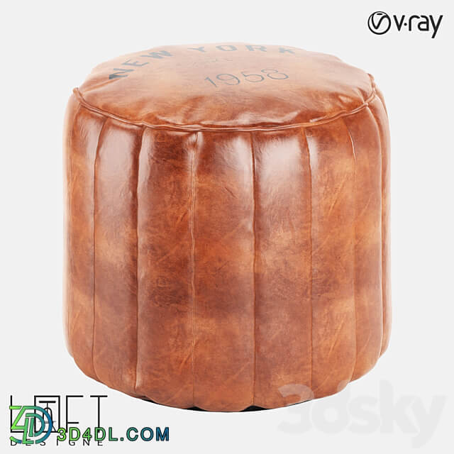 Pouffe LoftDesigne 4026 model 3D Models