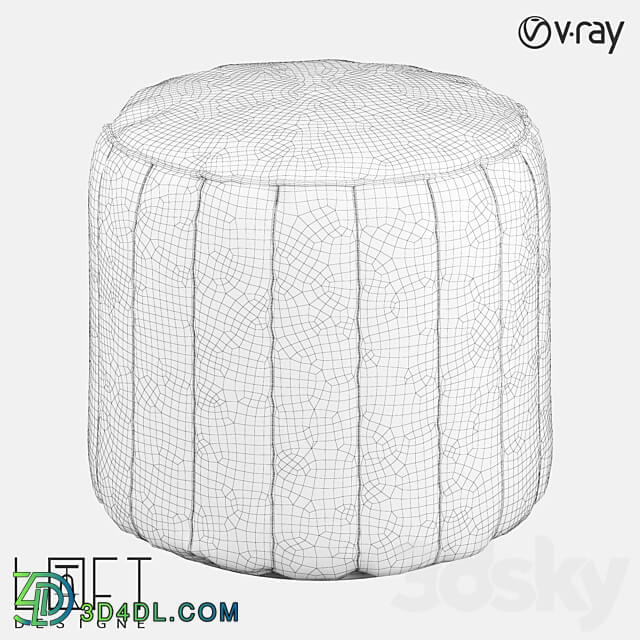 Pouffe LoftDesigne 4026 model 3D Models