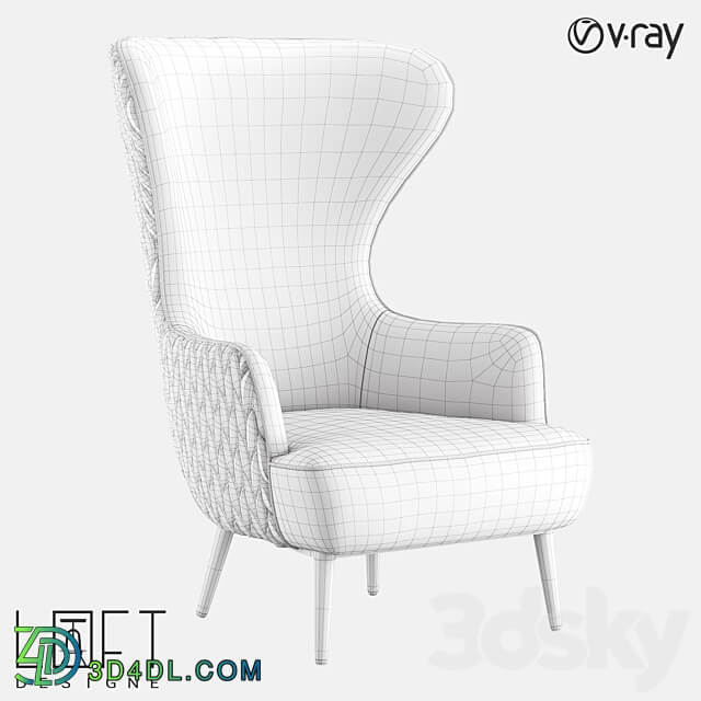 Armchair LoftDesigne 4074 model 3D Models