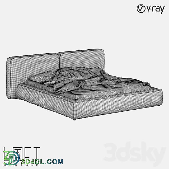 Bed LoftDesigne 32014 model Bed 3D Models