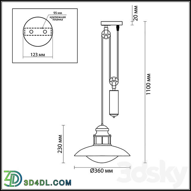 ODEON LIGHT 4164 1A DANTE Pendant light 3D Models