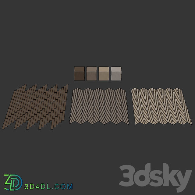 Wood Floor Set 20 3D Models