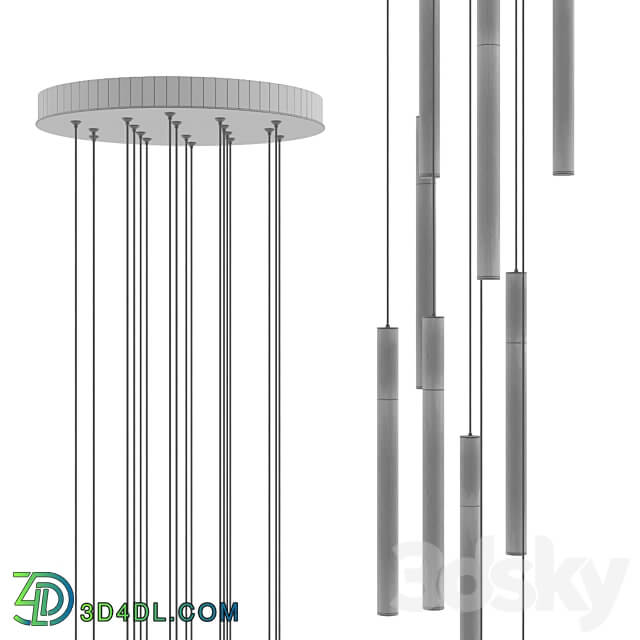 Pendant lamp IT Laser Matt 18 spiral IT Laser Matt 18 design Pendant light 3D Models