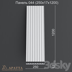 Aratta Panel 044 250x17x1200 3D Models 