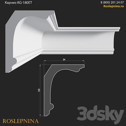 Cornice KG 180ET from RosLepnina 3D Models 