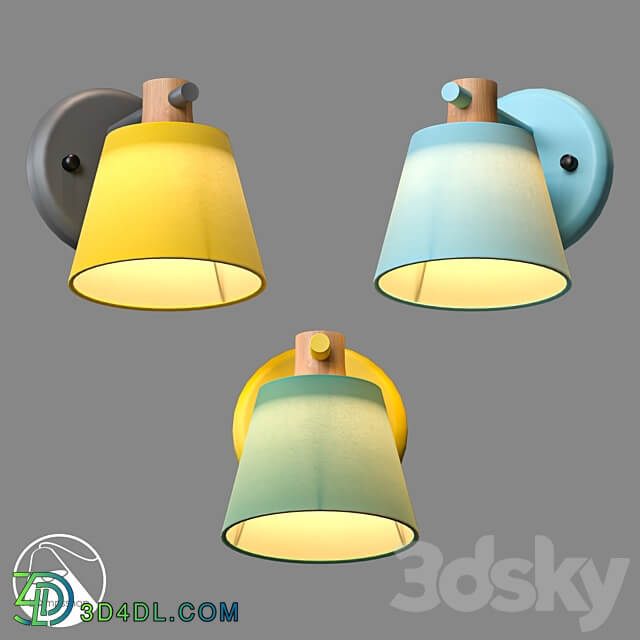 LampsShop.com B4267a Sconce Moffe 3D Models