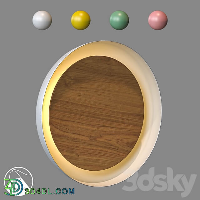 LampsShop.com B4268 Sconce Wooden Plates 3D Models