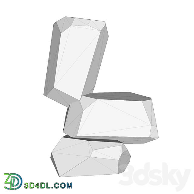 Stone Kamień OM 3D Models