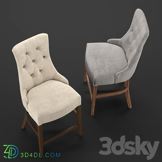 OM Lavrentev.studio semi bar chair Churchill 3D Models