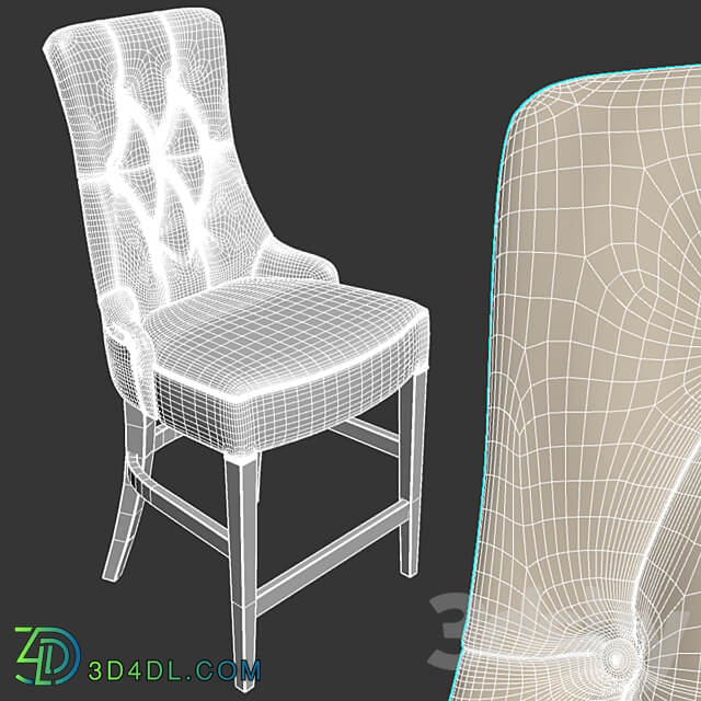 OM Lavrentev.studio semi bar chair Churchill 3D Models