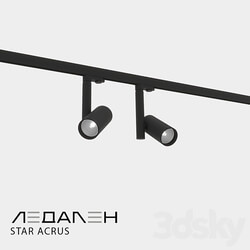 Three phase track lamp STAR ACRUS 3D Models 