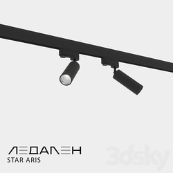 Three phase track lamp STAR ARIS 3D Models 