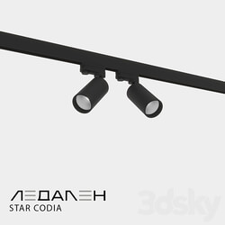 Three phase track lamp STAR CODIA 3D Models 