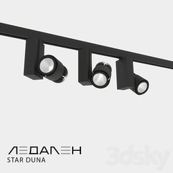 Three phase track lamp STAR DUNA 3D Models 