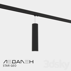 Three phase track lamp STAR GEO 3D Models 