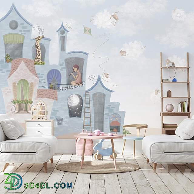 Designer wallpapers FLY DREAM pack 1 3D Models