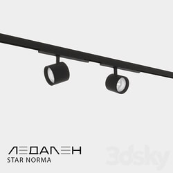 Three phase track lamp STAR NORMA 3D Models 