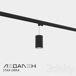 Three phase track lamp STAR ORRA 3D Models 