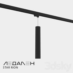 Three phase track lamp STAR RION 3D Models 