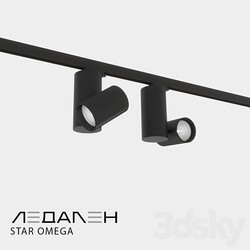 Three phase track lamp STAR OMEGA 3D Models 