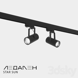 Three phase track lamp STAR SUN 3D Models 