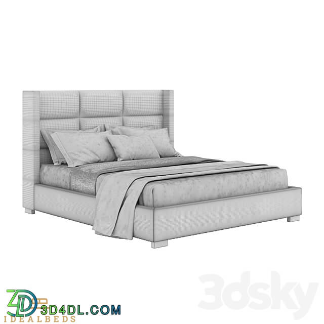 OM Modena Rectangular Bed 3D Models