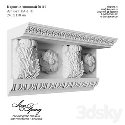 Cornice with stucco №110 