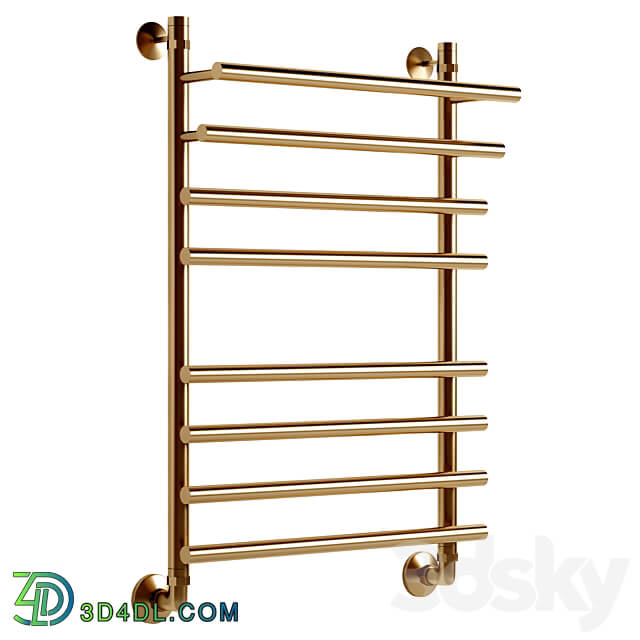 Water heated towel rail EWRIKA Medea Pr 80x50 gold 3D Models