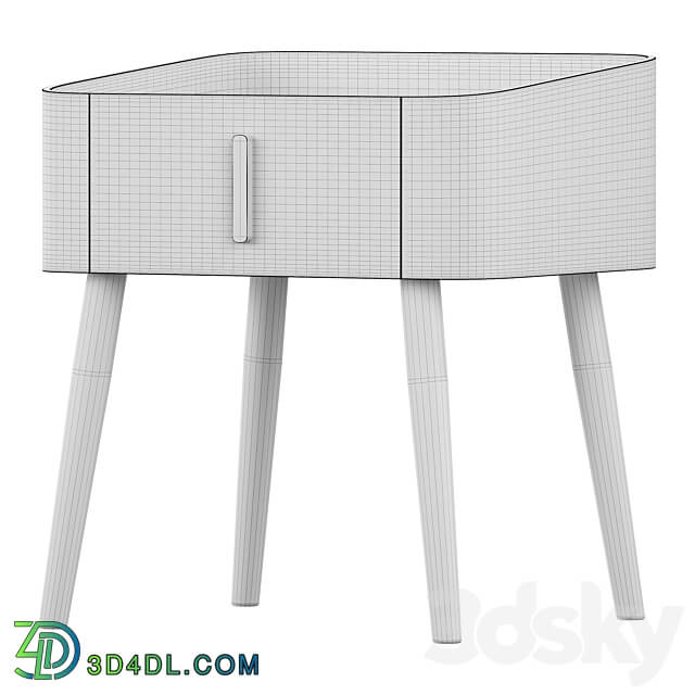 Rosemary bedside table Sideboard Chest of drawer 3D Models