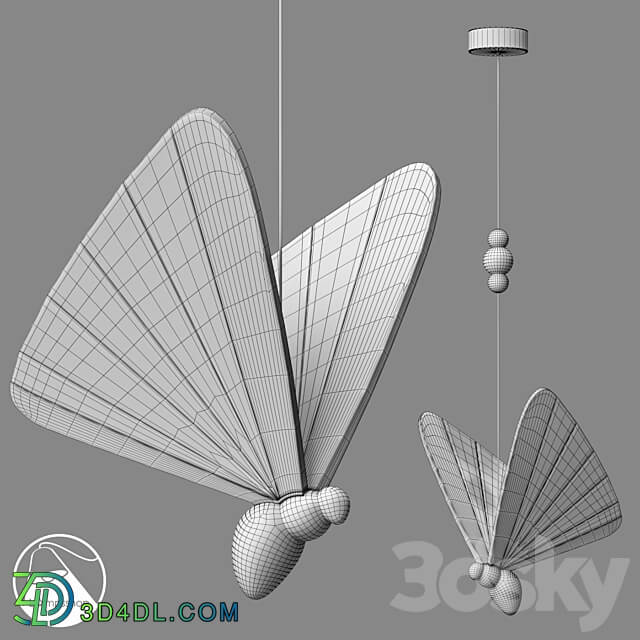 LampsShop.com PDL2230 Pendant Butterfly Pendant light 3D Models