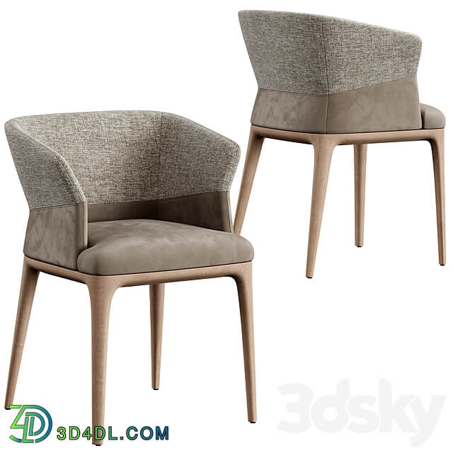 Quad Chair Dinning Set M Table Chair 3D Models