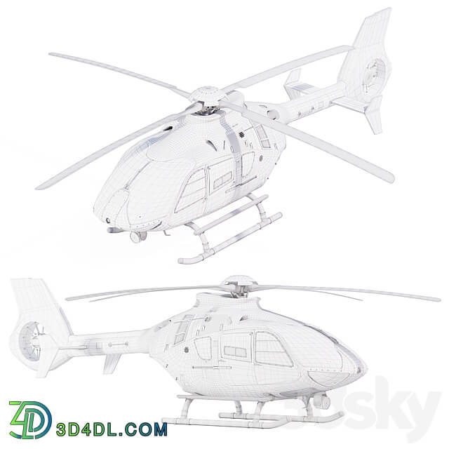 Airbus Helicopter H135 3D Models
