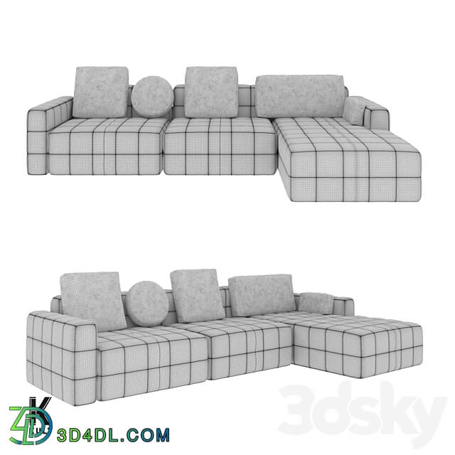 OM KULT HOME sofa Blok 12.40 3D Models