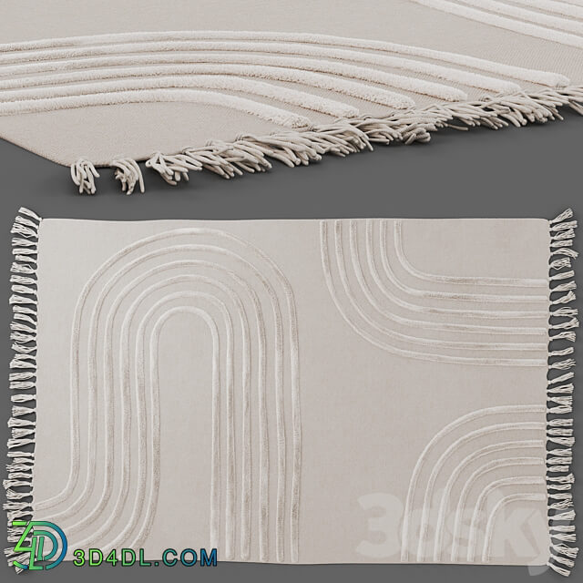 Tufted carpet Maze Hilo by Urban outfitters 3D Models