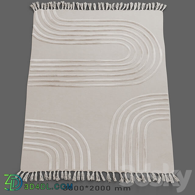 Tufted carpet Maze Hilo by Urban outfitters 3D Models