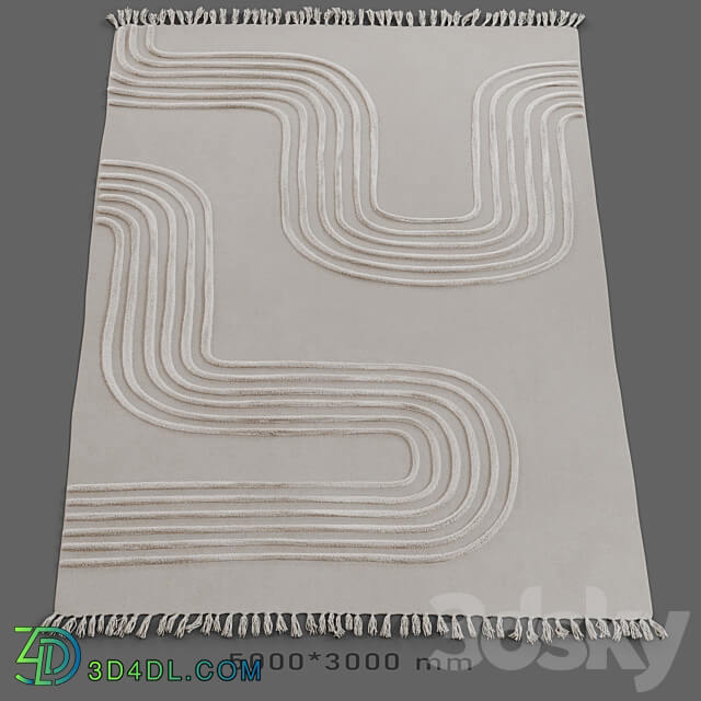 Tufted carpet Maze Hilo by Urban outfitters 3D Models