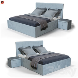 Milana bed Bed 3D Models 