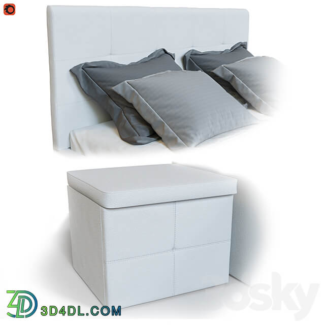 Milana bed Bed 3D Models