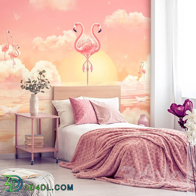 Designer wallpapers FLY DREAM pack 3 3D Models