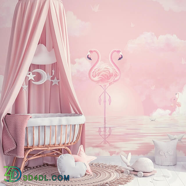 Designer wallpapers FLY DREAM pack 3 3D Models