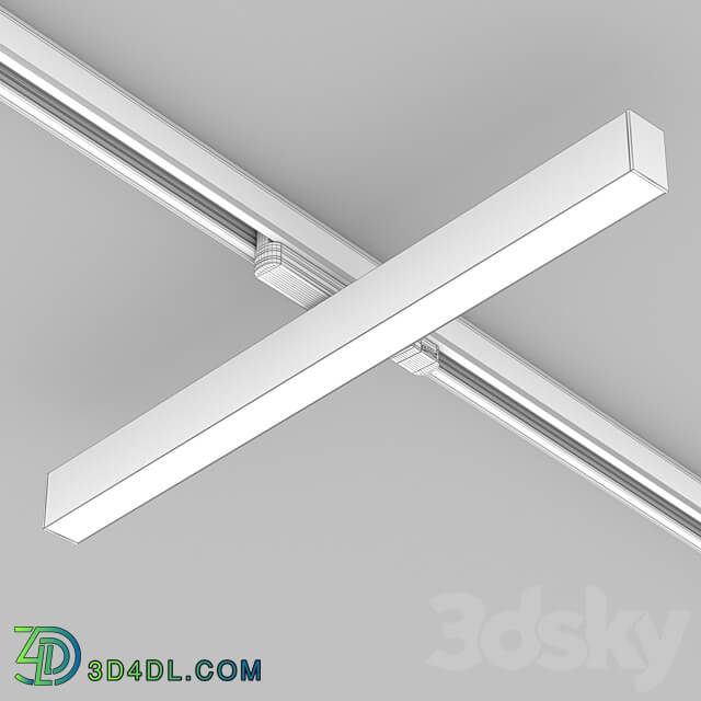 OM Luminaire LGD FLAT 4TR S605 25W 3D Models