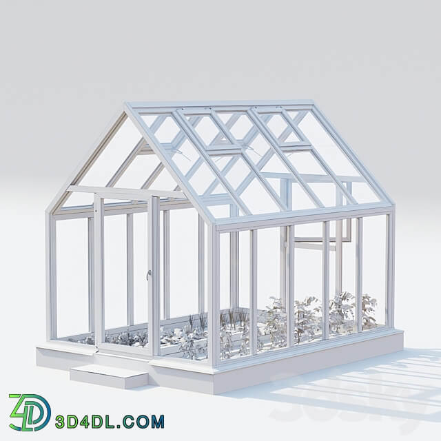 Garden. Greenhouse Kitchen garden.vol 5 Other 3D Models