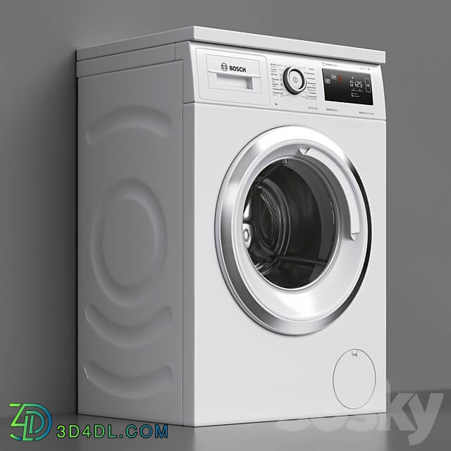 BOSCH washing machine and dryer 3D Models