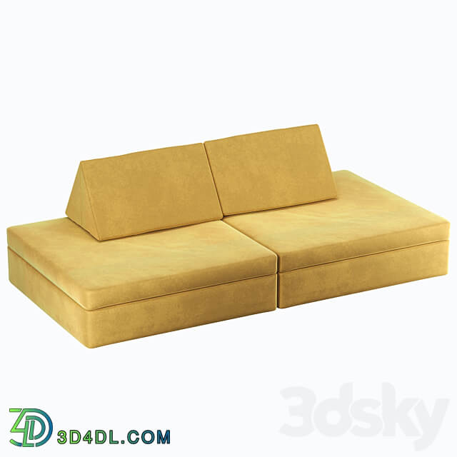 children 39 s sofa transformer softer 3D Models