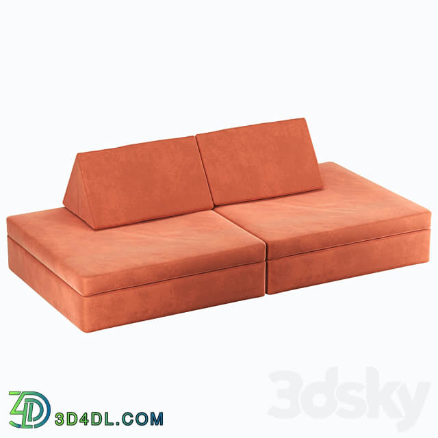 children 39 s sofa transformer softer 3D Models