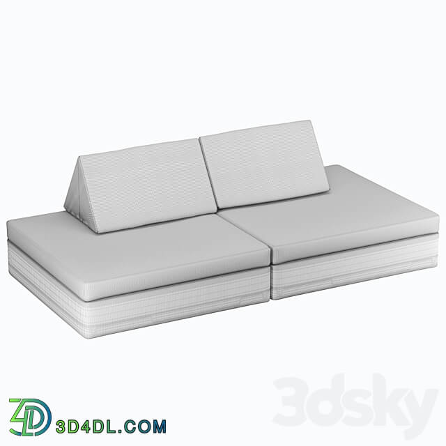 children 39 s sofa transformer softer 3D Models