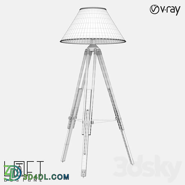 Floor lamp LoftDesigne 824 model 3D Models