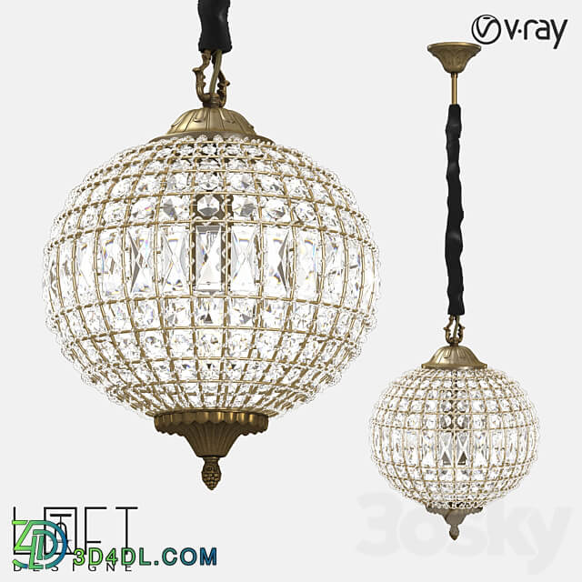 Hanging light LoftDesigne 1102 model Pendant light 3D Models