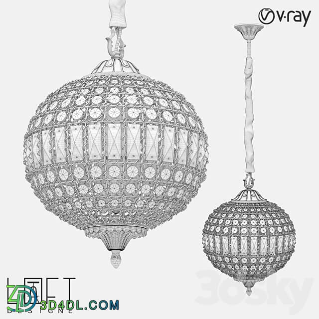 Hanging light LoftDesigne 1102 model Pendant light 3D Models