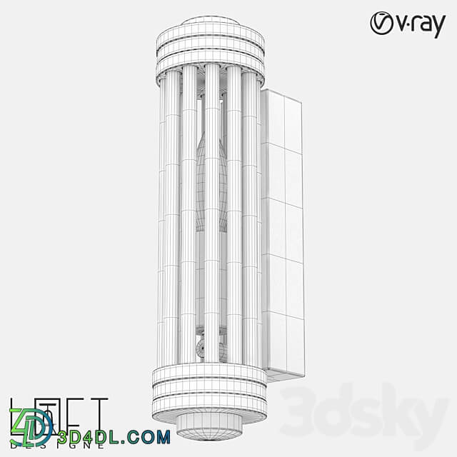 Wall lamp LoftDesigne 5572 model 3D Models